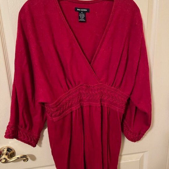 Max Edition Red Tunic Sweater - Size XL - Picture 1 of 3